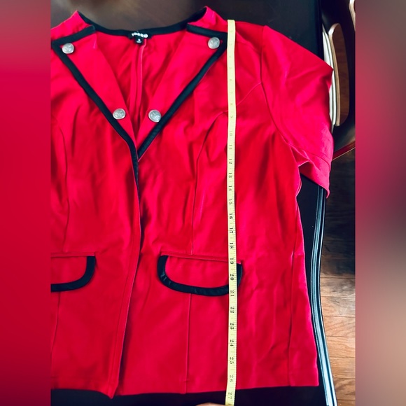 Torrid Red Captain Womens Blazer - Picture 6 of 10